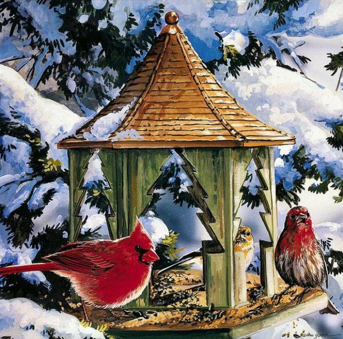 Дом снежной птицы. Зимняя кормушка для птиц. Сказочные кормушки для птиц. Сказочные зимние птицы.